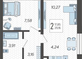 Продам 1-ком. квартиру, 29.2 м2, Сочи, микрорайон Бытха