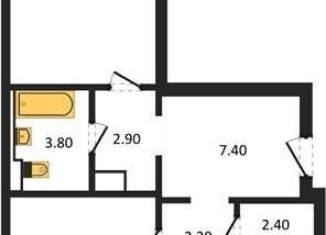 Продается 2-ком. квартира, 68.6 м2, Воронеж, улица Загоровского, 13к2