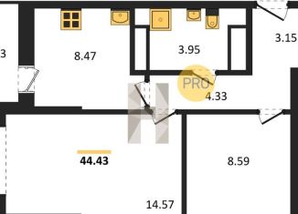 Продам 2-комнатную квартиру, 44.4 м2, Ростов-на-Дону