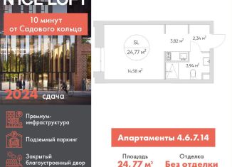 Продаю квартиру студию, 24.8 м2, Москва, метро Волгоградский проспект