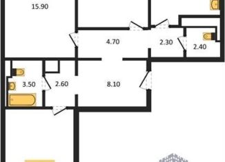 Продажа 3-комнатной квартиры, 89.4 м2, Воронеж, Центральный район, улица Загоровского, 13к2