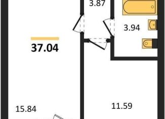 Продам 1-ком. квартиру, 37 м2, Воронежская область