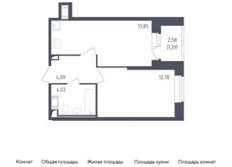 Продаю 1-ком. квартиру, 36 м2, Санкт-Петербург, ЖК Живи в Рыбацком, жилой комплекс Живи в Рыбацком, 5