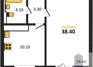 Продам 1-комнатную квартиру, 38.4 м2, Воронеж, улица Загоровского, 13к2