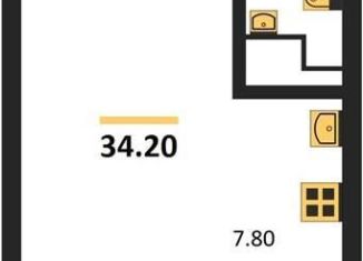 Продажа квартиры студии, 34.2 м2, Воронеж, Железнодорожный район