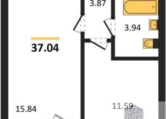 Продажа 1-комнатной квартиры, 37 м2, Воронежская область