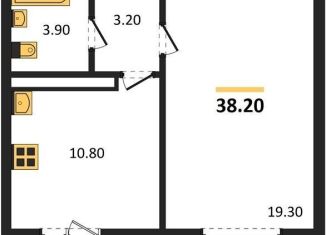 Продаю однокомнатную квартиру, 38.2 м2, Воронежская область, улица Шидловского, 28