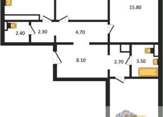 Трехкомнатная квартира на продажу, 87.9 м2, Воронеж, Центральный район, улица Шишкова, 140Б/16