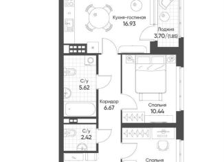 Продается 2-комнатная квартира, 60.8 м2, Екатеринбург