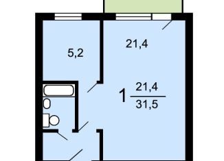 Продается 1-ком. квартира, 31.5 м2, Москва, Енисейская улица, 2, метро Ботанический сад