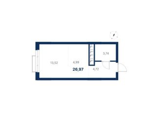 Продам квартиру студию, 27 м2, Екатеринбург, Чкаловский район