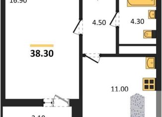 Продажа 1-ком. квартиры, 38.3 м2, Воронеж, улица Шишкова, 140Б/6, Центральный район