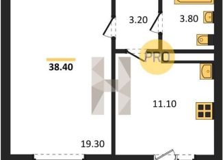 Продается 1-ком. квартира, 38.4 м2, село Ямное, улица Генерала Черткова, 2