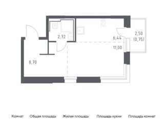 Продажа 1-ком. квартиры, 29.6 м2, Москва, жилой комплекс Квартал Герцена, к2, метро Орехово