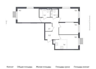 Продается 3-комнатная квартира, 75.7 м2, Московская область, улица Стрельбище Динамо, 10