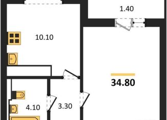 Продается 1-комнатная квартира, 34.8 м2, Воронежская область, улица Загоровского, 13к2