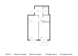 Продаю 1-комнатную квартиру, 46.1 м2, Московская область