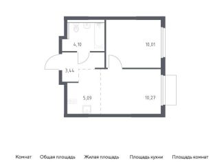 Продажа 1-комнатной квартиры, 32.9 м2, Московская область