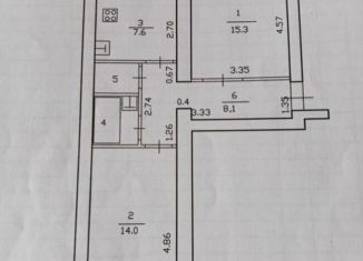 Сдача в аренду двухкомнатной квартиры, 50 м2, Туймазы, улица Комарова, 26