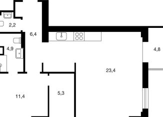 Продается двухкомнатная квартира, 67 м2, Москва, Береговой проезд, 5к1