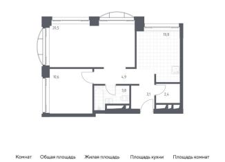 Продам 2-комнатную квартиру, 54.4 м2, Москва, Новоданиловская набережная, 8к2