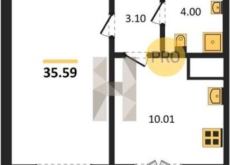 Продаю 1-ком. квартиру, 35.6 м2, Воронеж, Цимлянская улица, 10В