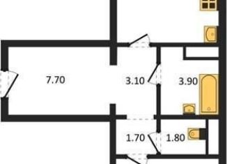 1-комнатная квартира на продажу, 49.5 м2, Воронеж, улица Загоровского, 9/1