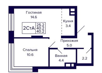 Продаю двухкомнатную квартиру, 40.2 м2, Новосибирск, Красносельская улица, метро Октябрьская