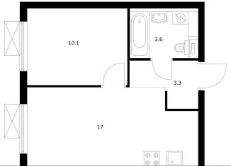 Продается 1-ком. квартира, 34 м2, Московская область, жилой комплекс Восточное Бутово, 41