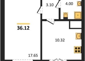 Продам 1-ком. квартиру, 36.1 м2, Воронеж, Левобережный район, Цимлянская улица, 10В