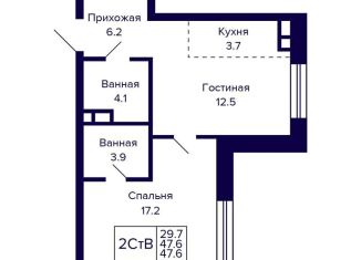 Продаю двухкомнатную квартиру, 47.6 м2, Новосибирск, Красносельская улица