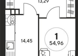 Продаю 1-ком. квартиру, 54.3 м2, Ростовская область, Пушкинская улица, 97