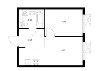 Продаю 1-ком. квартиру, 32.4 м2, Москва, жилой комплекс Юнино, 1.1