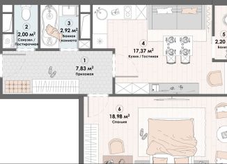 Продаю 1-ком. квартиру, 49.1 м2, Московская область, Надсоновский тупик, 4А