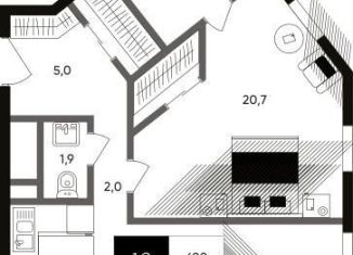 Продаю 1-комнатную квартиру, 69.9 м2, Москва, Серебрянический переулок, 8