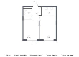 Продается однокомнатная квартира, 41.7 м2, Балашиха, жилой квартал Новоград Павлино, к34