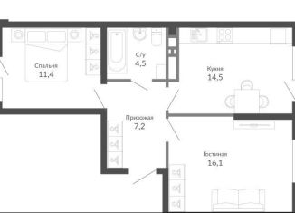 Продажа 2-ком. квартиры, 56.5 м2, Новороссийск, улица Куникова, 47Г