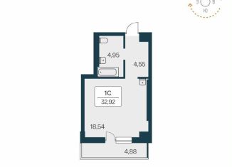 Продажа квартиры студии, 31.7 м2, Новосибирск, улица Зорге, 229/1