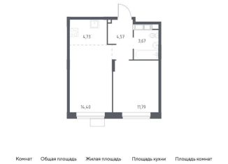 Продам 1-комнатную квартиру, 39.2 м2, Балашиха, жилой квартал Новоград Павлино, к34