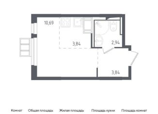 Продажа квартиры студии, 21.4 м2, Московская область, Взлётная улица, 4