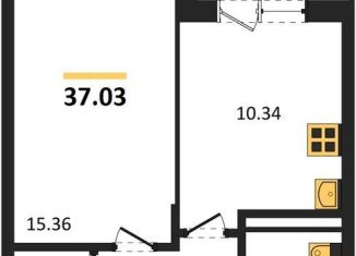 Продается однокомнатная квартира, 37 м2, Воронежская область