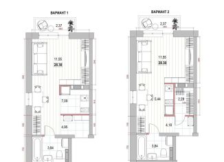 Продаю квартиру студию, 28.3 м2, Архангельская область, улица Пахтусова, 9