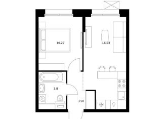 1-ком. квартира на продажу, 33.7 м2, Хабаровск