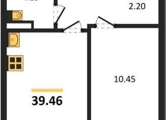 Продам 1-комнатную квартиру, 39.5 м2, Воронежская область, Электросигнальная улица, 9Ак2