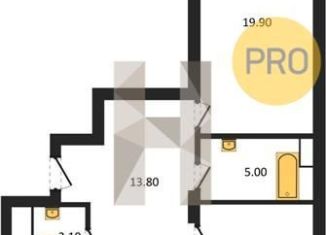 2-ком. квартира на продажу, 83.6 м2, Воронеж, улица Фёдора Тютчева, 93/4, ЖК Микрорайон Боровое