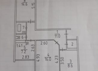 Продам 2-ком. квартиру, 66.5 м2, Татарстан, улица Ахметшина, 114