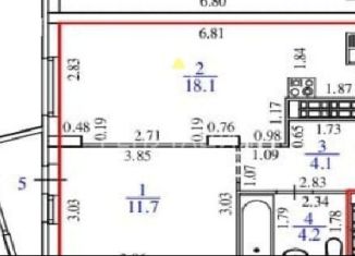 Продается 1-ком. квартира, 41 м2, Екатеринбург, улица Владимира Высоцкого, 7А, ЖК Парк Каменные Палатки