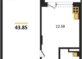 Продаю 1-комнатную квартиру, 43.8 м2, Воронежская область, Электросигнальная улица, 9Ак2