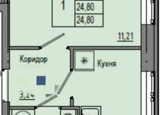 Продаю однокомнатную квартиру, 24.8 м2, Волгоградская область, улица Грибанова, 9Б