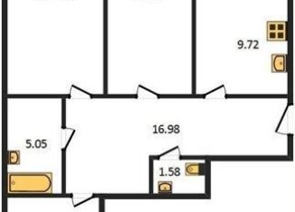 3-ком. квартира на продажу, 96.5 м2, Тверская область, посёлок Солнечный, 2